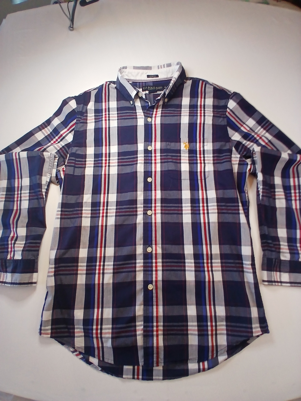 Polo by Ralph Lauren Navy Plaid Button-Down Shirt